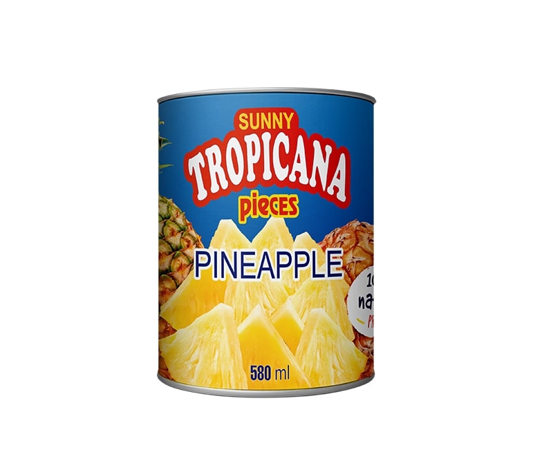 Ананаси Tropicana різані 580 мл