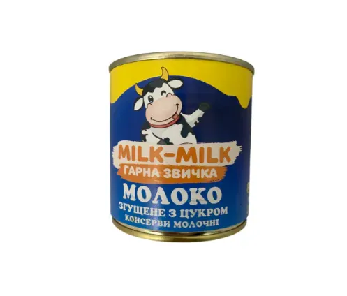 згущ MILK-MILK 370г ж/б — згущене молоко, опт зі складу у Житомирі