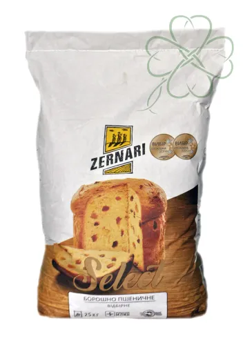 Борошно ZERNARI 25 кг SELECT — борошно, опт зі складу у Житомирі