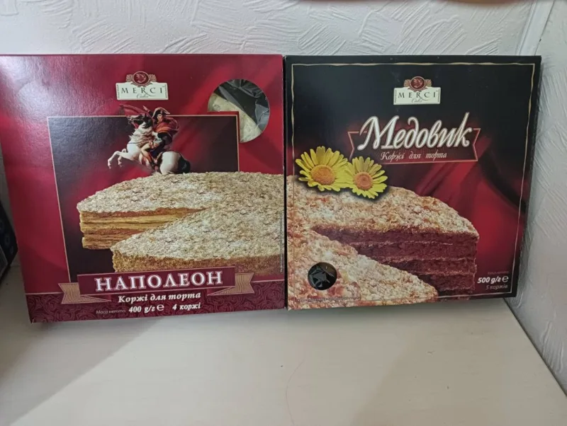 Коржі Наполеон 400 г "МЕРСІ"