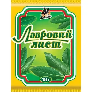 Лавровий лист  цілий       18г — спеції та приправи, опт зі складу у Житомирі