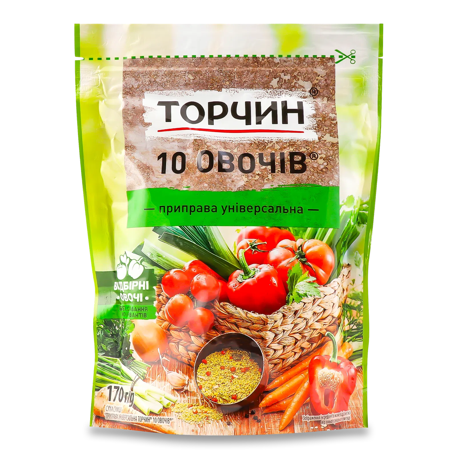 Приправа  «10 овочів» универсальна 170г