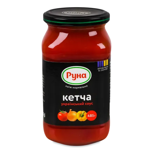 Соус "РУНА" КЕТЧА 485 г с/б — соуси та пасти, опт зі складу у Житомирі