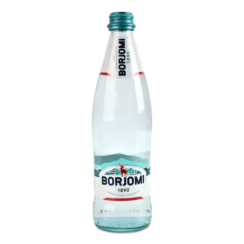Вода мінеральна Borjomi, скло, 0.5л — напої, опт зі складу у Житомирі